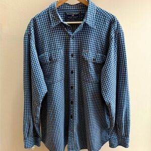 Polo Sportsman by Ralph Lauren VTG 90s blue plaid button-down shirt XL